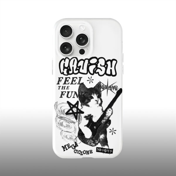 Rock Cat Superstar Pattern Phone Case