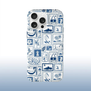 Retro Beach Illustration Pattern Phone Case