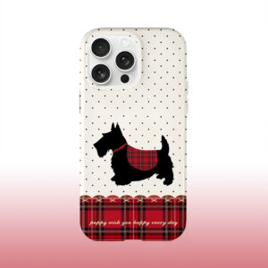 Polka Dot Dog Pattern Phone Case