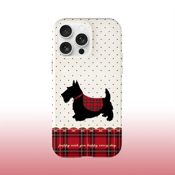 Polka Dot Dog Pattern Phone Case