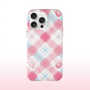 Strawberry Checkered Pattern Phone Case
