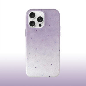 Gradient Purple Star Pattern Phone Case