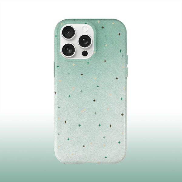 Gradient Green Star Pattern Phone Case