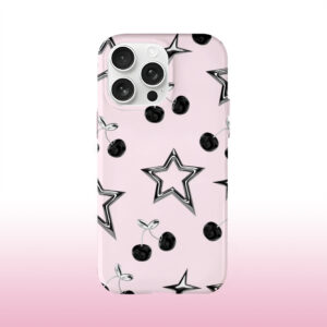 Black Cherry Star Sweet Printed Phone Case
