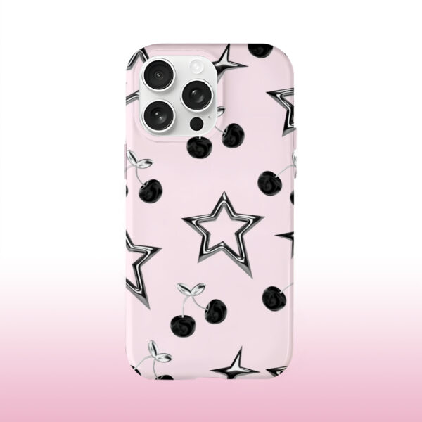 Black Cherry Star Sweet Printed Phone Case