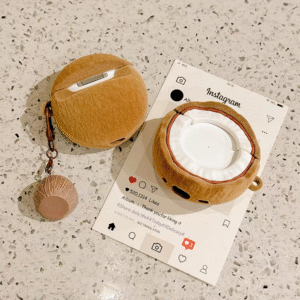 Half Of Coconut AirPods Case Protective Cover